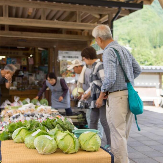 日曜朝市の写真